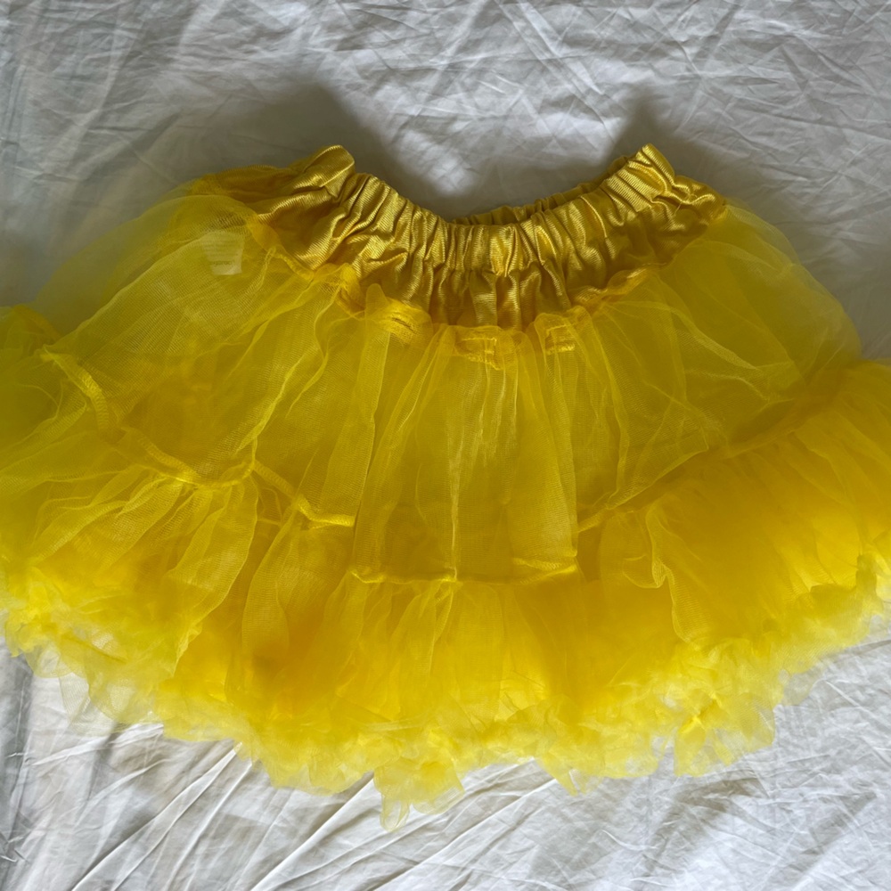 Petticoat Yellow tulle skirt! Costume!